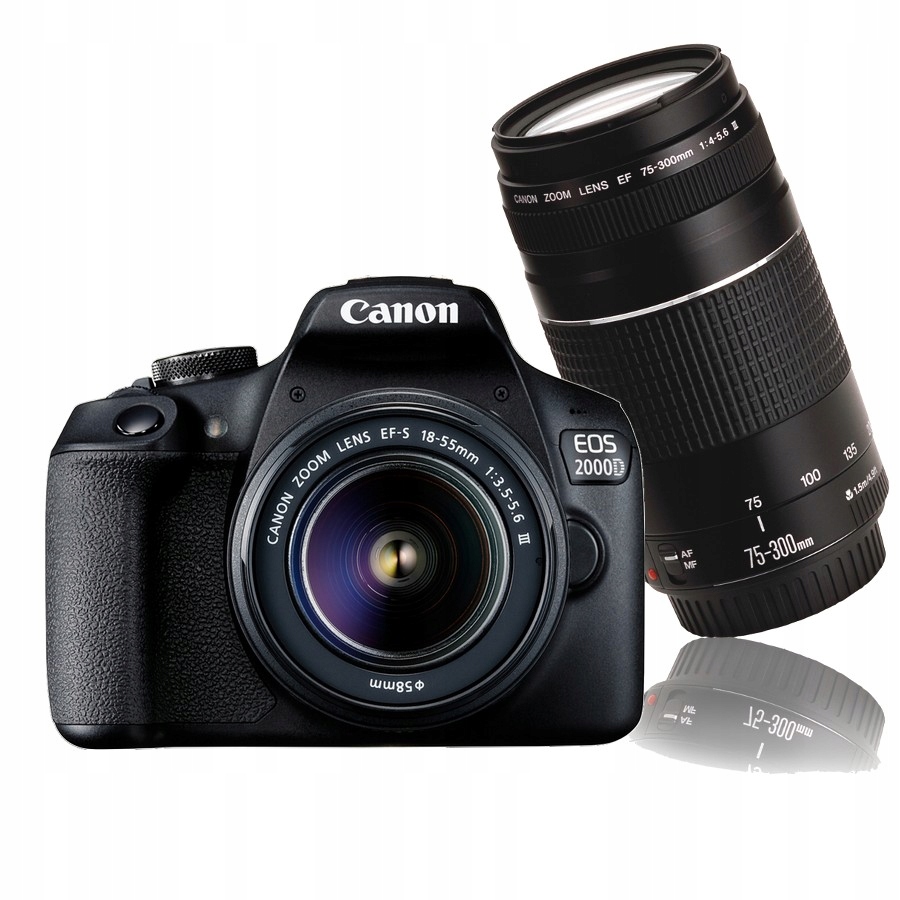 Sada Fotoaparátu Canon Eos 2000D 18-55 Is II +canon 75-300
