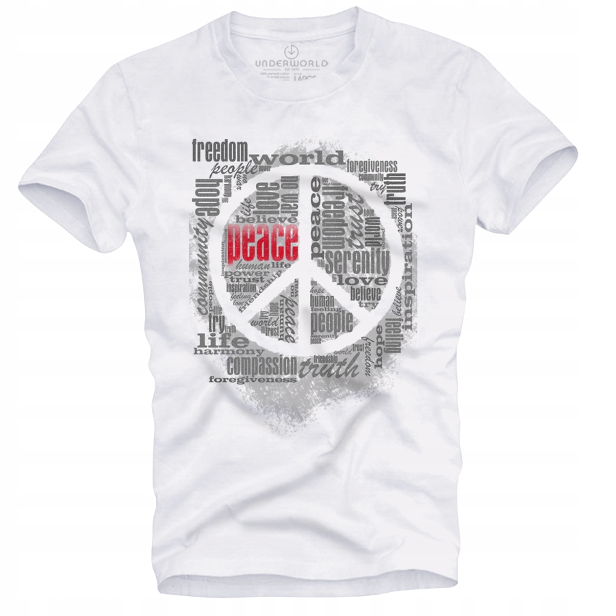 

T-shirt męski Underworld Peace biały