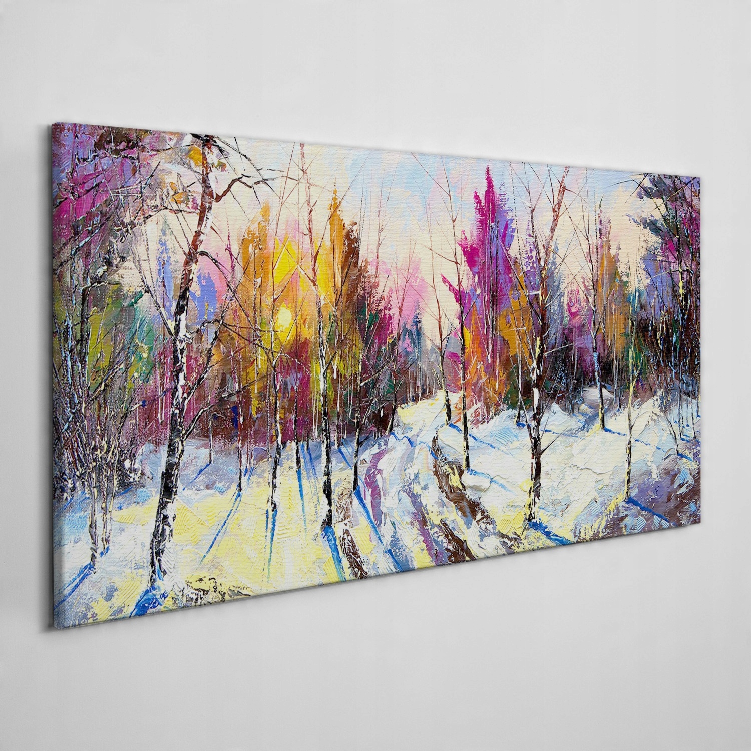

Obraz na płótnie Zima śnieg las natura 140x70 cm