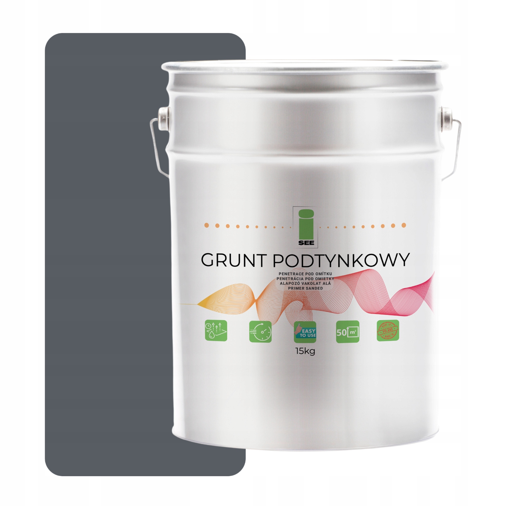 Podklad Pod Fasádní Silikonovou Omítku Šedý, Ocelový, 15 Kg