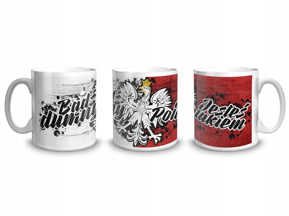 PATRIOTYCZNY PATRIOTIC KUBEK KUBKI + IMIĘ PREZENT