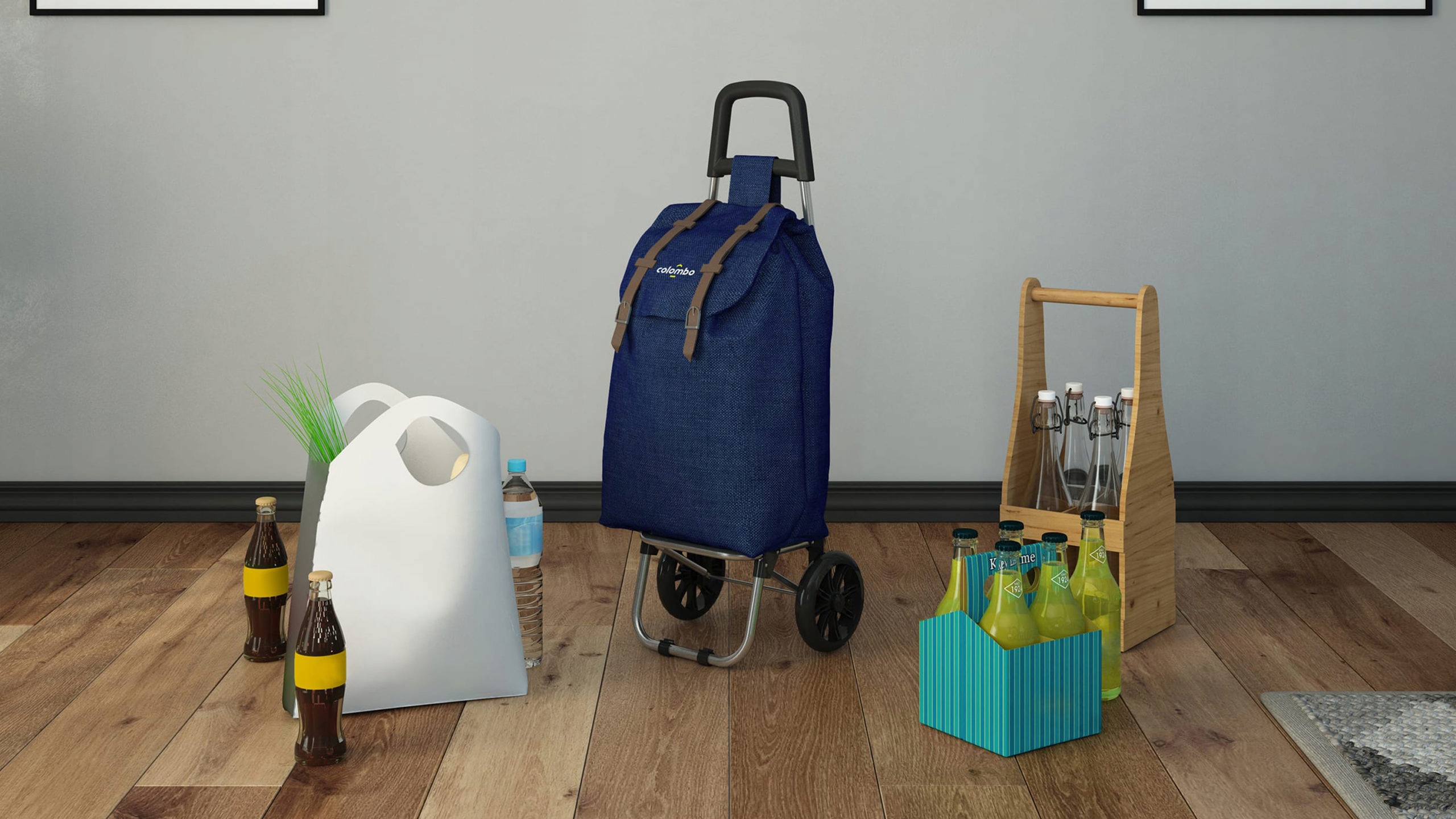 Smart granatowy wózek torba na zakupy Colombo HIT jak argo gimi Stan opakowania oryginalne