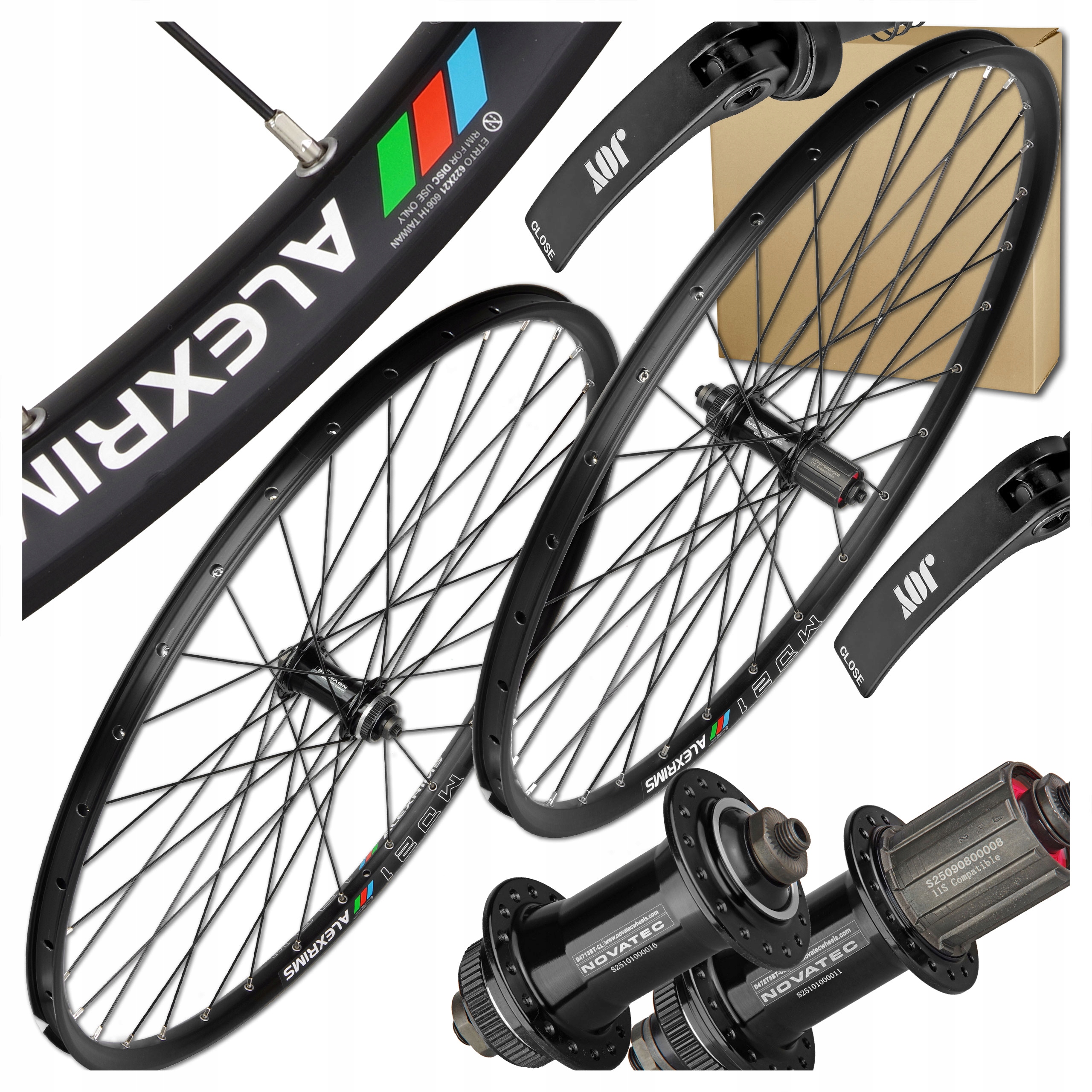 Kola Pro Kola Alexrims MD21 29'' 622x21 Centerlock Novatec Tubeless Černá