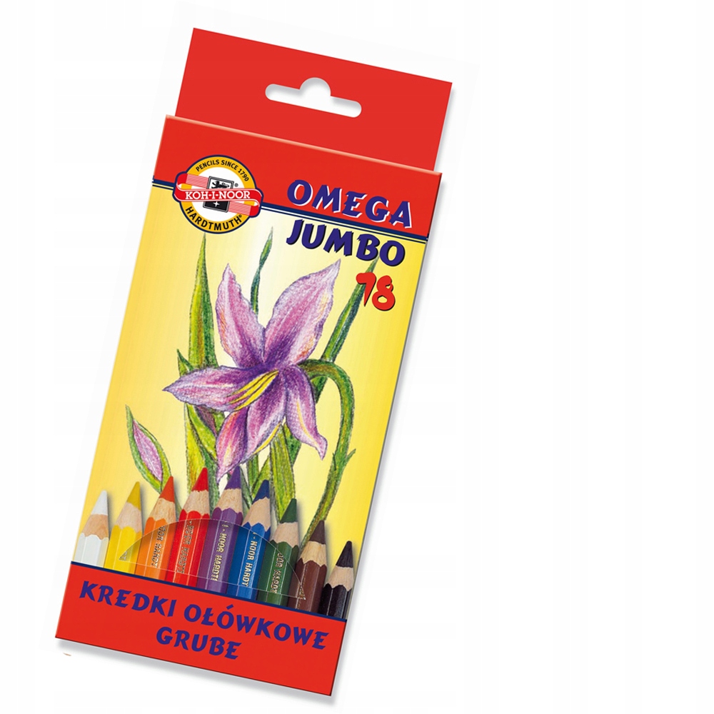 Koh I Noor Pastelky Jumbo Omega 10mm 18 kol
