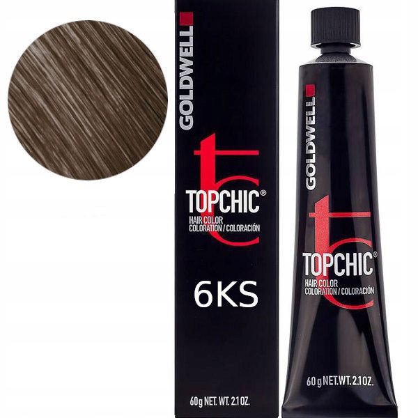 Goldwell Topchic Farba 6KS 60 ml Przyciemniona Srebrna Miedź