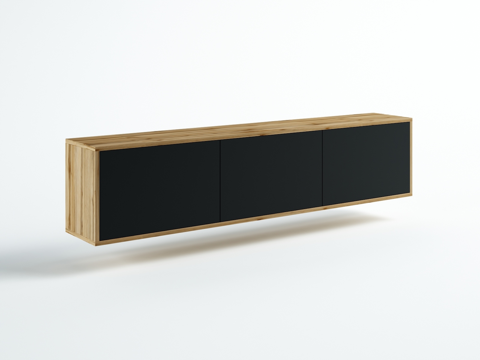 WYSOKA WISZĄCA SZAFKA RTV 200 DĄB WOTAN / MAT