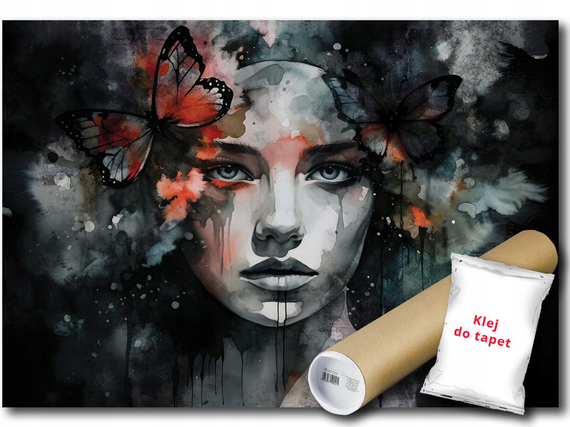 Vinylová Fototapeta Žena Tvár Motýl 416x290