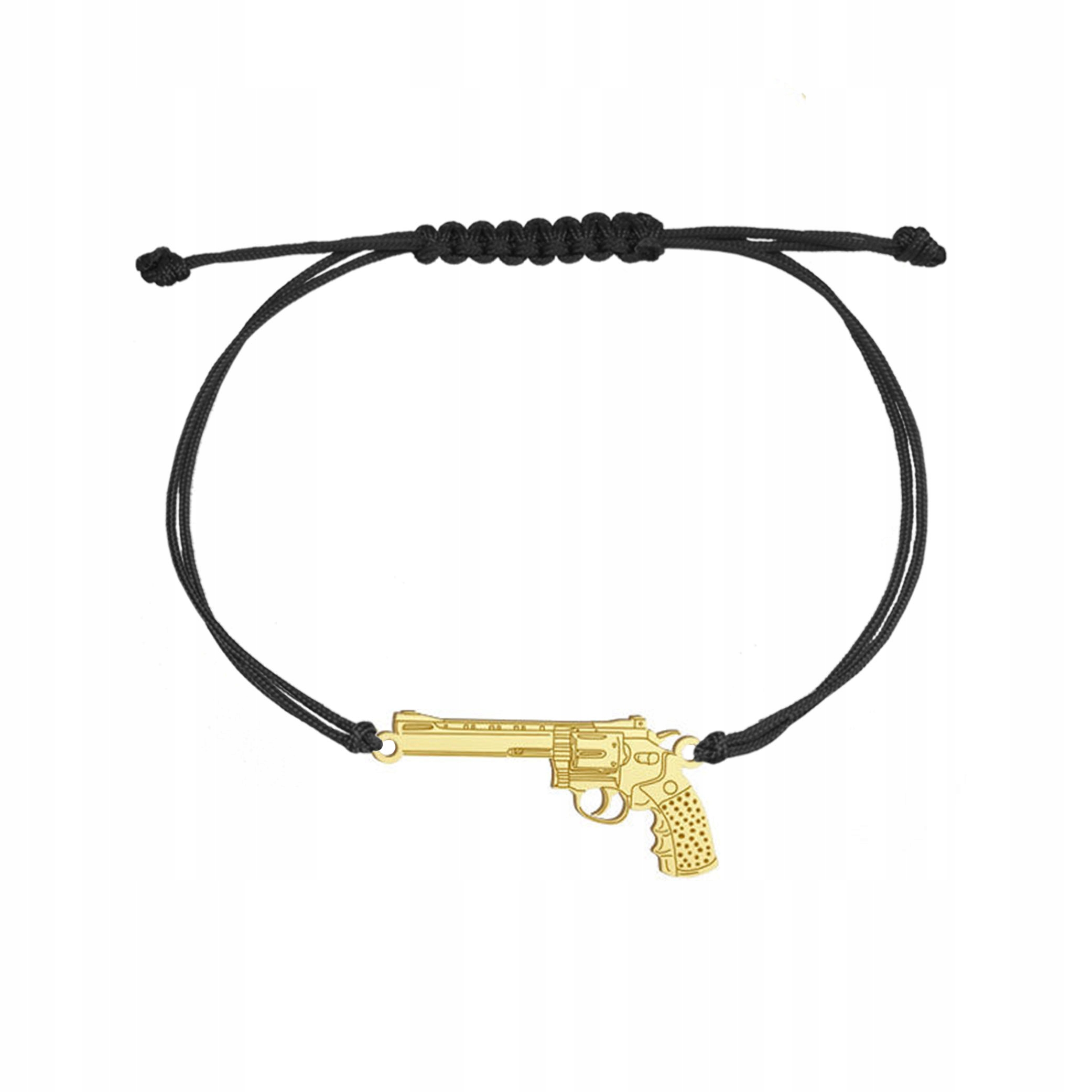 Zlatý náramek Revolver Šňůra 925 Dárek Žena Přání Bonus