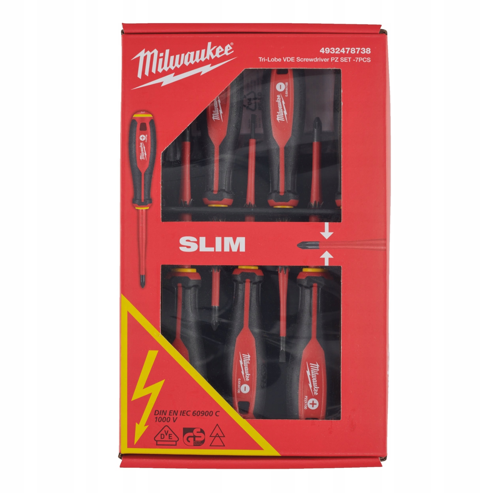 Sada šroubováků Vde, izolované šroubováky 7ks Sl Ph Pz tester