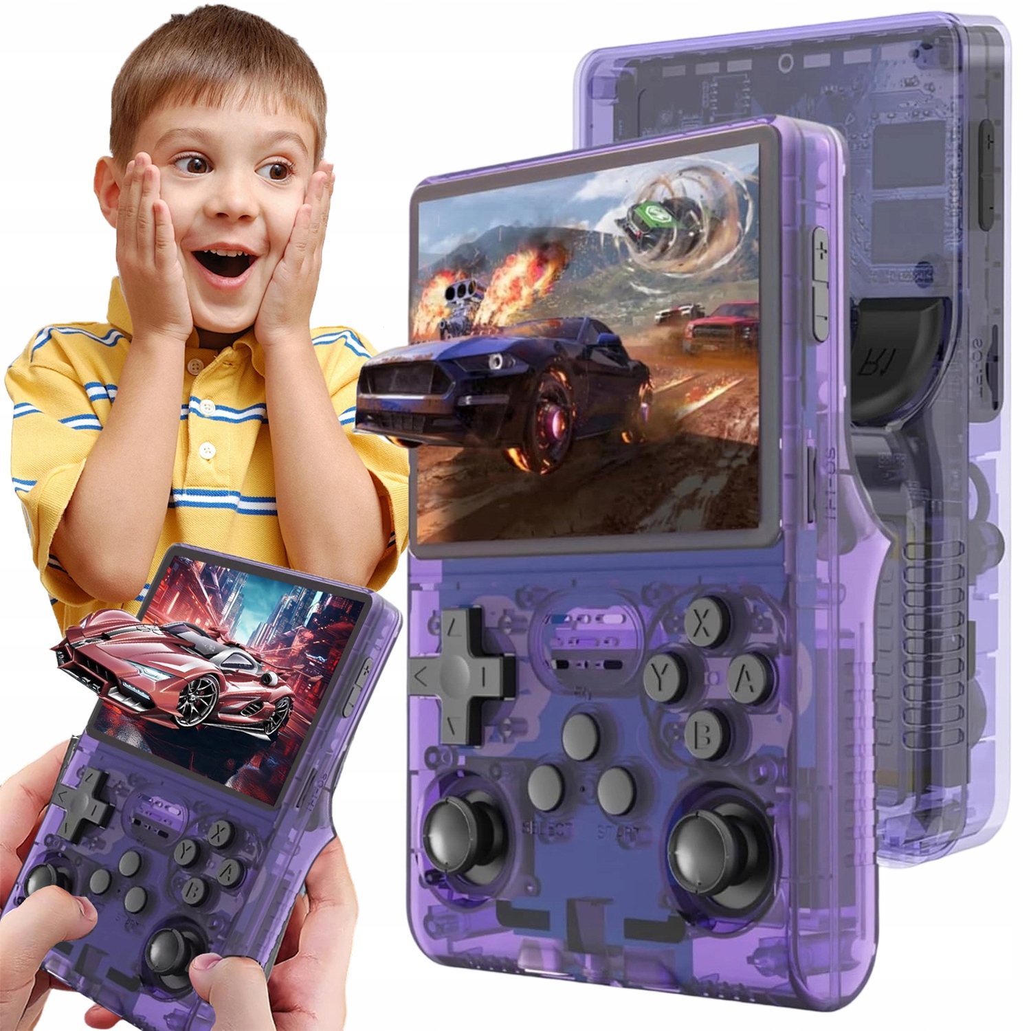 Przenośna Retro Konsola Do Gier Retro R40S Pro 30 000+ Gier 3,5" Ips 256 Gb