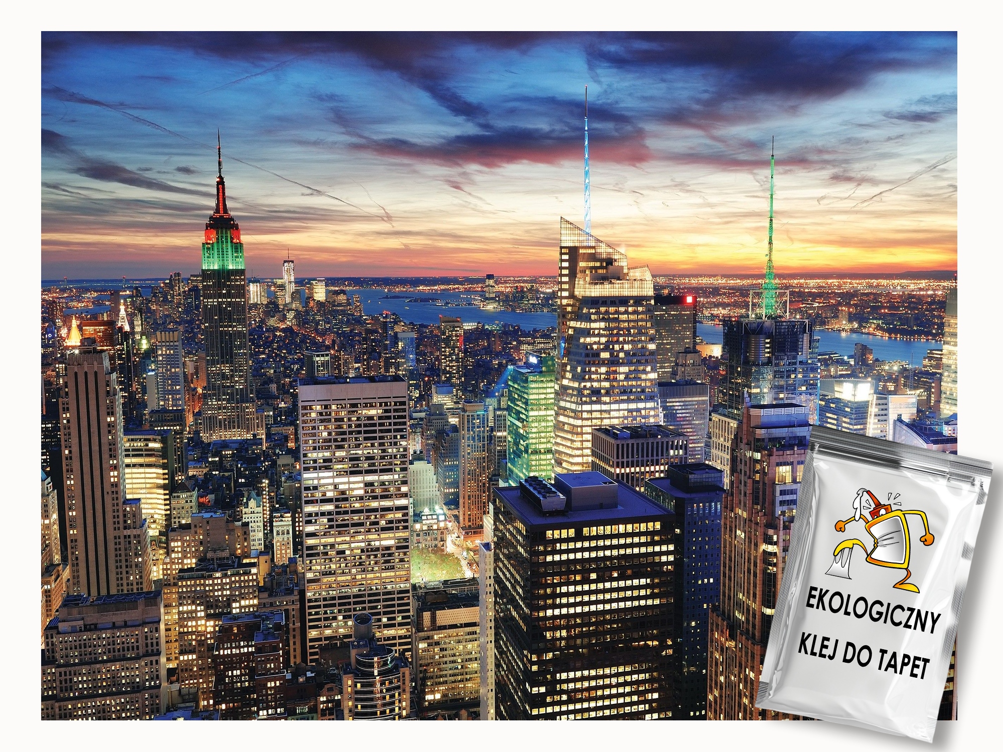 Fototapeta Flizelina Město Panorama Mrakodrapy Nebe New York 250x175 lepidlo