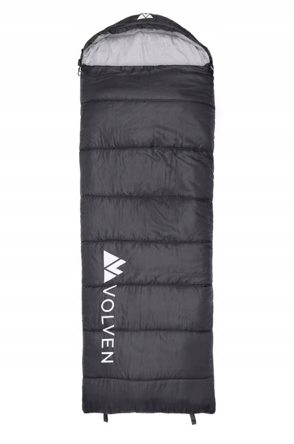 Turistický spací pytel Camper s levým zipem, šedý Volven