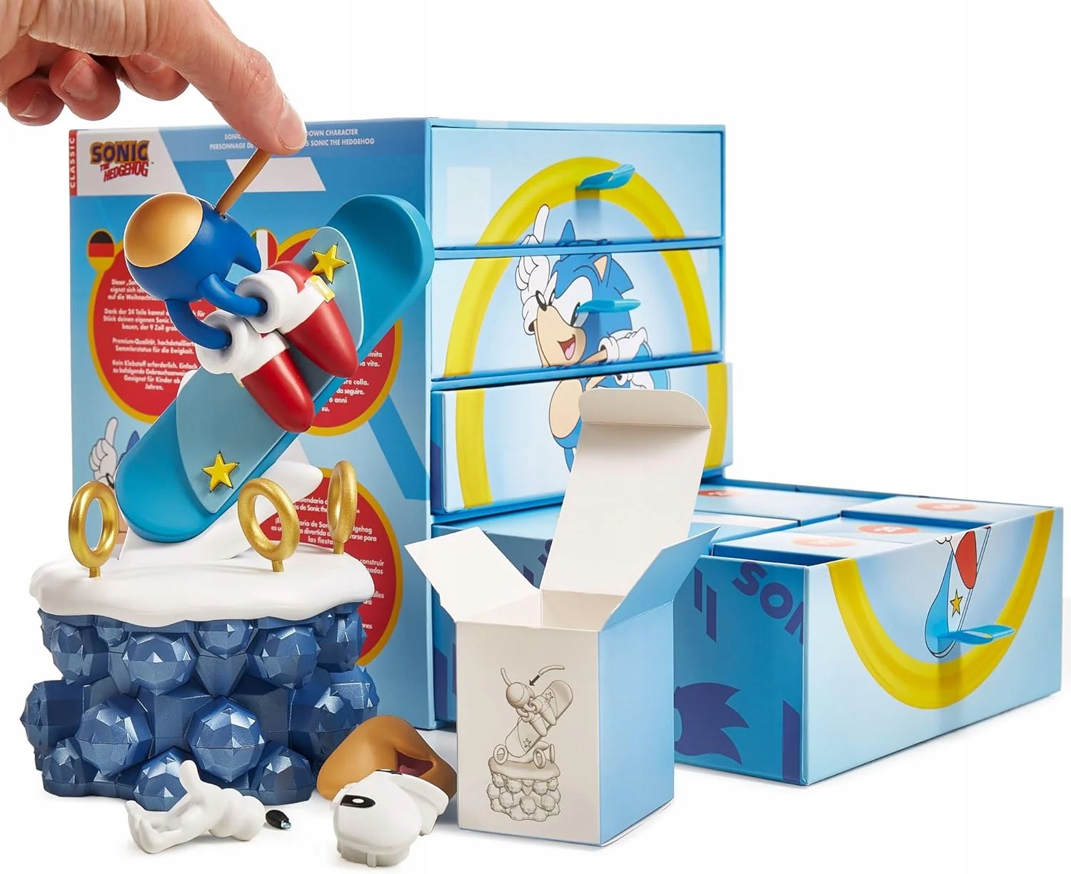 Адвент-календарь Sonic The Hedgehog Countdown Characters, сборная фигурка из 24 частей — фото 3