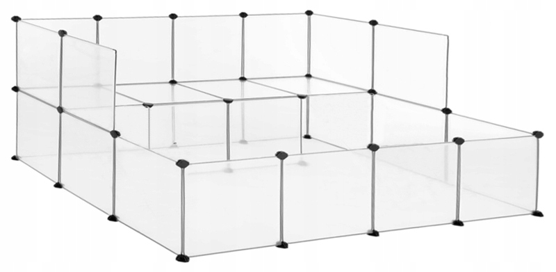 Levně Kotec Výběh Klec pro Malé Hlodavce Morče Králíka Skládací