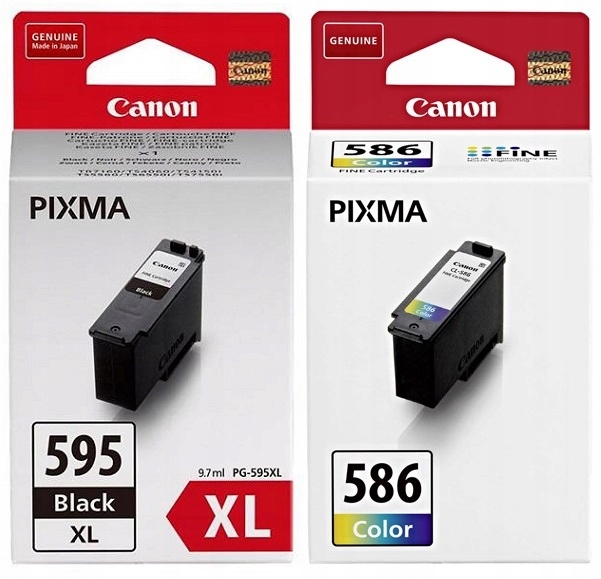 2x Tusz Canon PG595XL CL586 595 XL 586 Pixma TS4150i TS6550i TS7550i