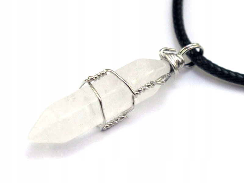 

Wisiorek kamień Kryształ Górski naszyjnik [W580]