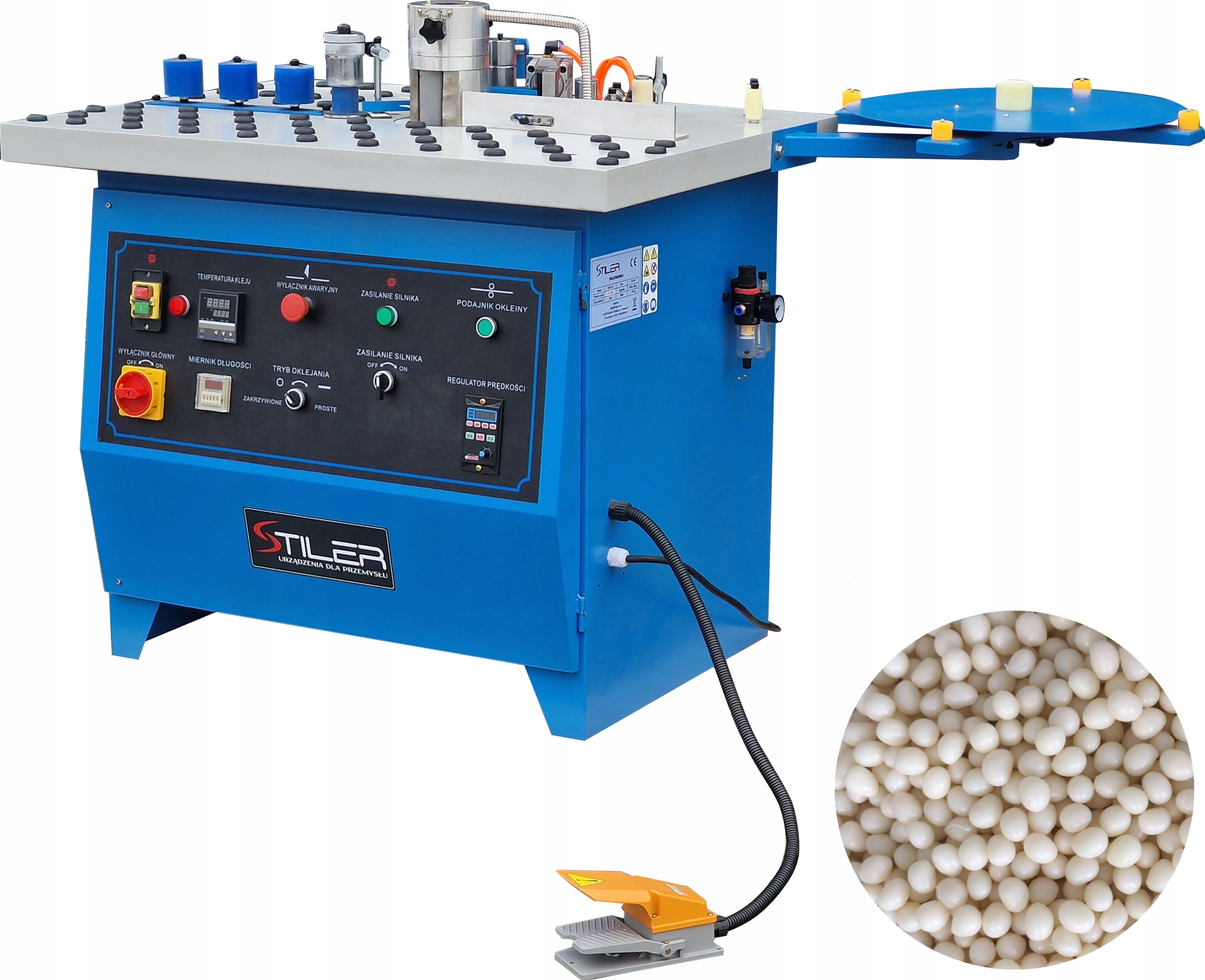 Stacionární Olepovačka MD Olepovačka Hran 50 MM 2 kW 1 kg