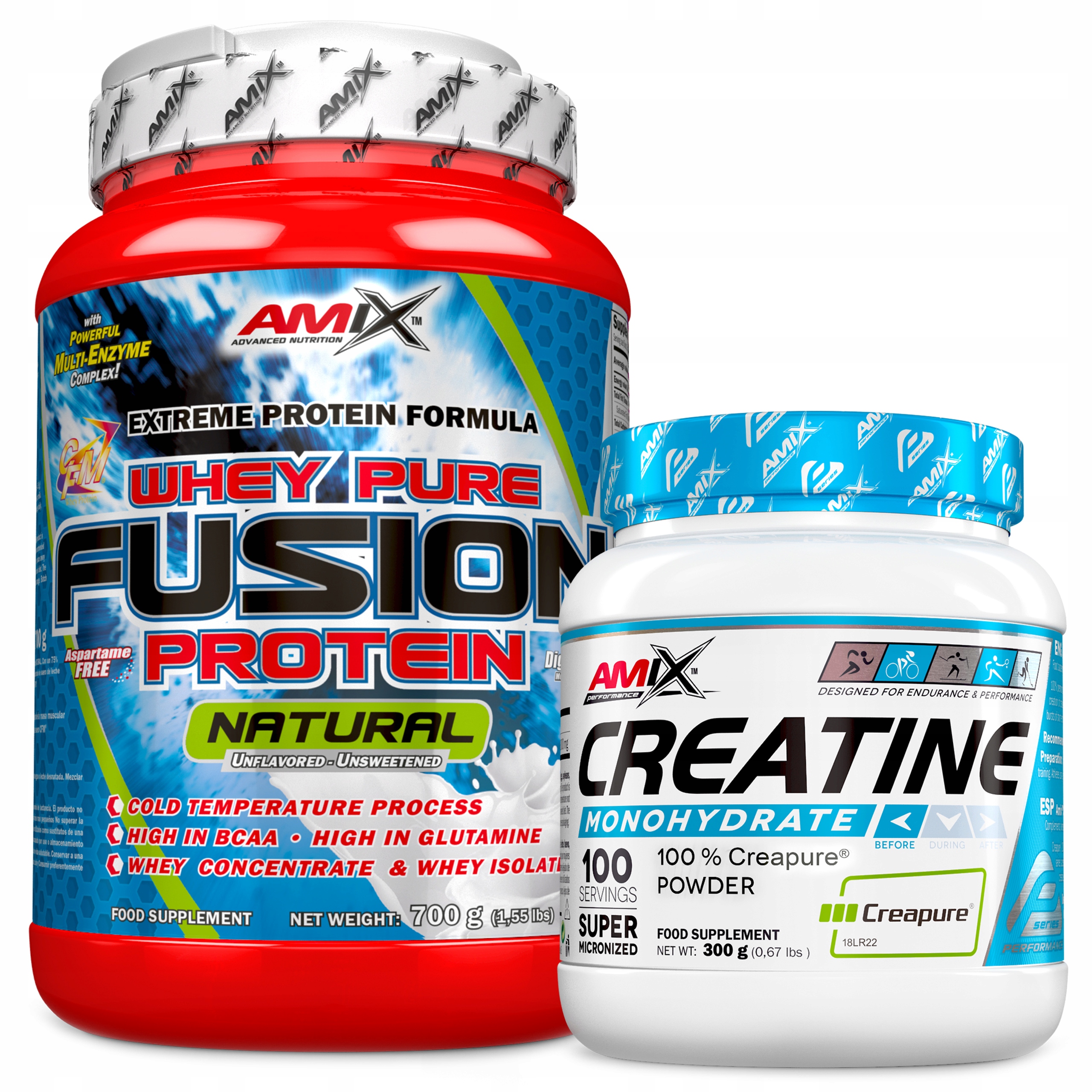 Syrovátkový protein Wpc 700 g přírodní kreatin monohydrát 3000 mg 100 porcí