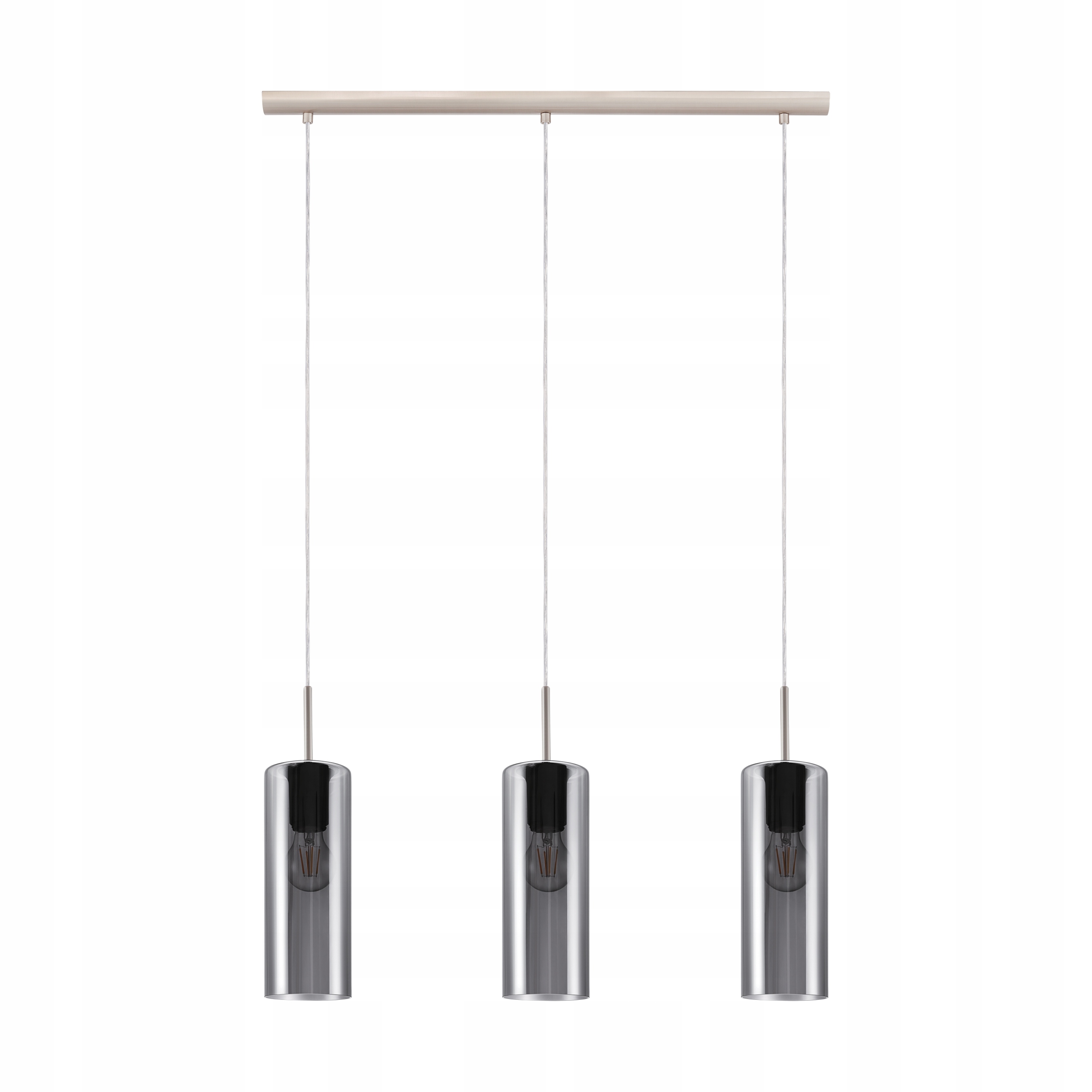 Závesná lampa sklenené tienidlá tmavé sklo 3 x E27 Eglo Selvino