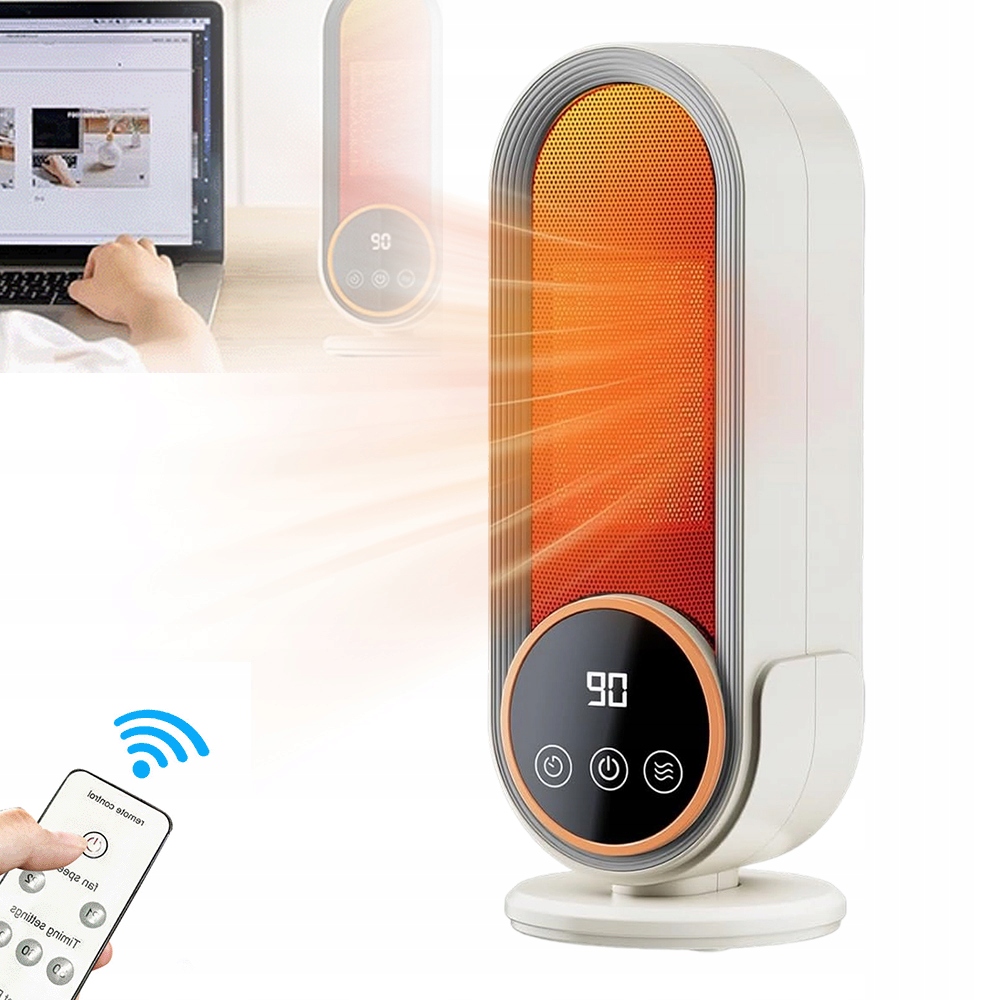 radiátor s dotykovým displejem o výkonu 1200 W a regulací teploty