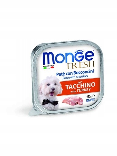 10 x Monge Dog Fresh – Paštika s krůtím masem 100 g
