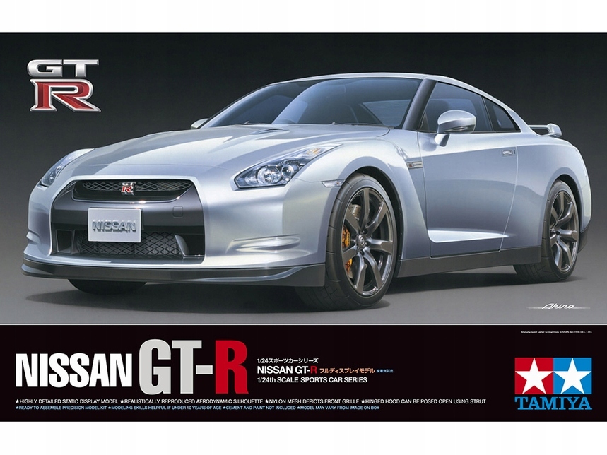 Tamiya 24300 Nissan Gt-r Auto Měřítko 1/24 Hobby Plastová sada Novinka
