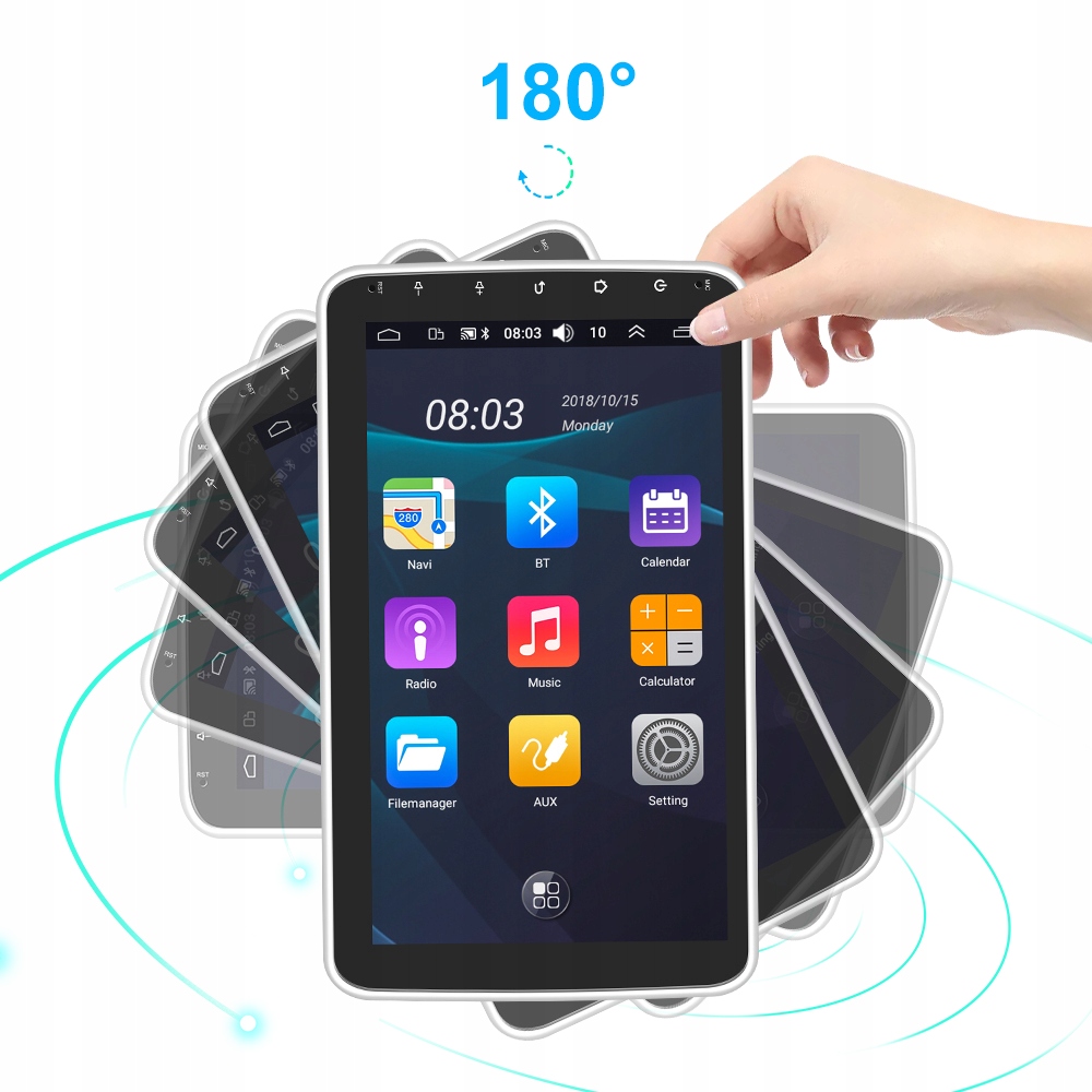 RADIO 1 DIN 10.1 CALA ANDROID + KAMERA W RAMCE Rodzaj akcesoryjny