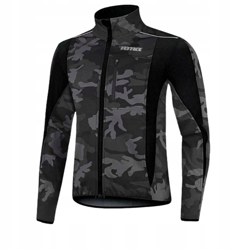 Ocieplana męska kurtka rowerowa moro XXL