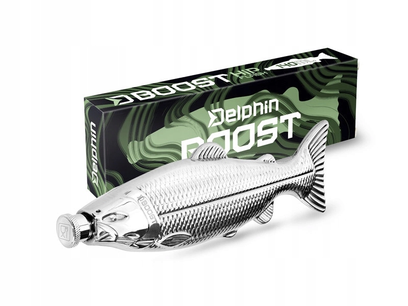 Nierdzewna piersiówka Delphin Boost