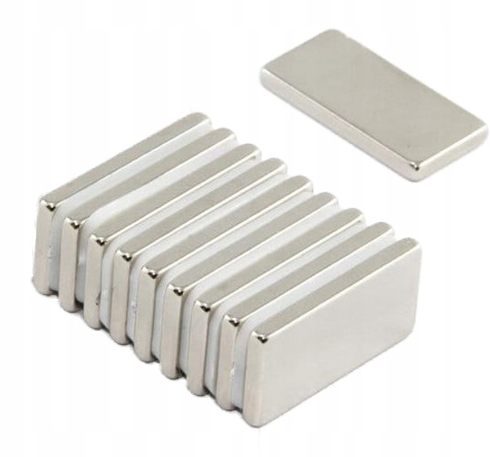 

Magnesy neodymowe 20x10x2mm 10 sztuk N38 magnes