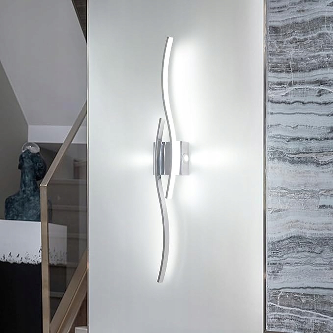 Nástěnná Led Lineární Lampa Bílá Do Obývacího Pokoje Ložnice Dálkový Ovladač Stmívač