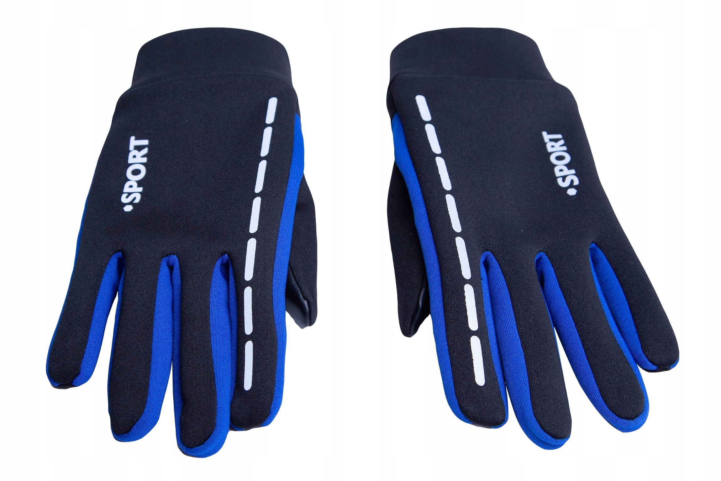 RĘKAWICZKI ROWEROWE M MĘSKIE ZIMOWE DAMSKIE CZARNE ODBLASK DOTYKOWE CIEPŁE Marka Ercole