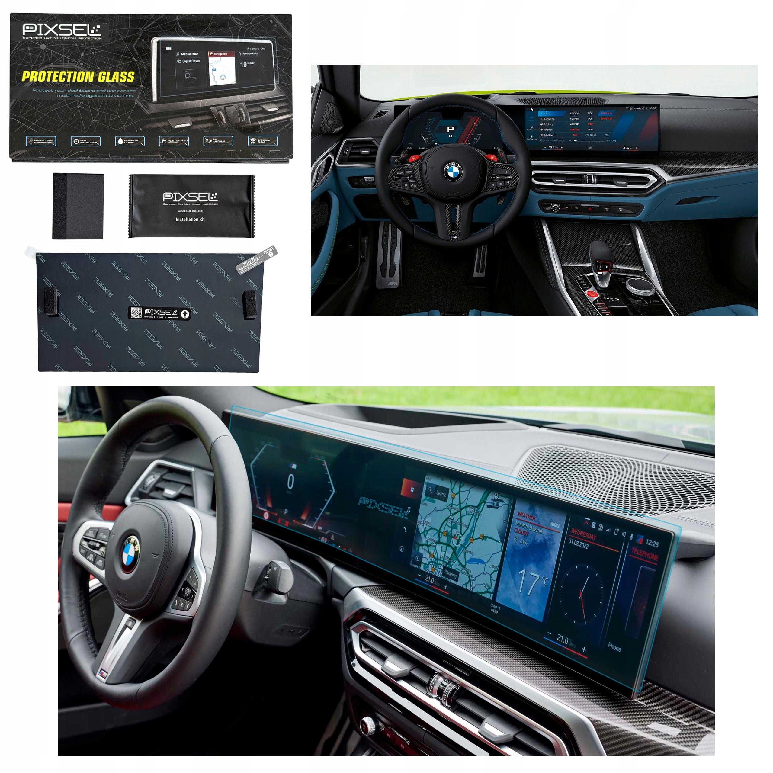 Antyodciskowe Matowe Szkło Ochronne Bmw 4/M4-30.1“ 2023-G82,G83