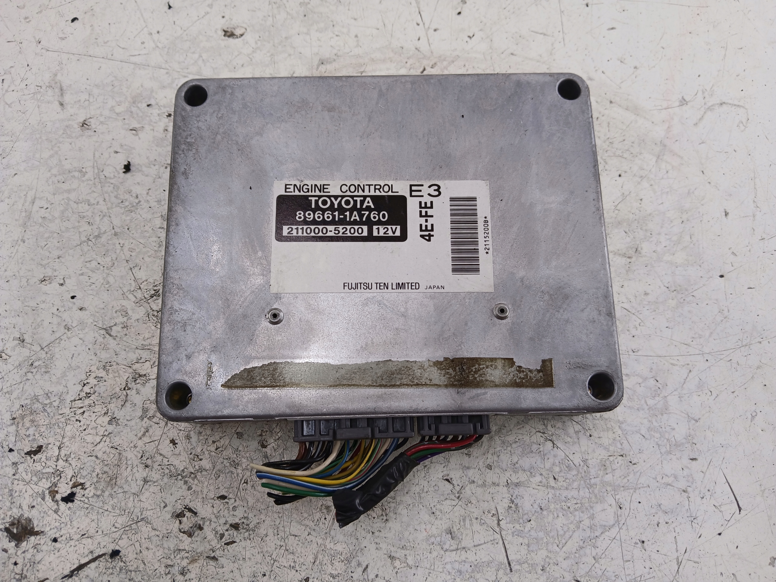 TOYOTA COROLLA E11 1.3 control unit of the engine 89661-1A760