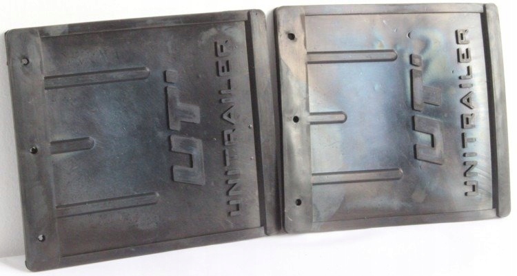 Dwa chlapacze gumowe duże Unitrailer do przyczepki Marka Unitrailer