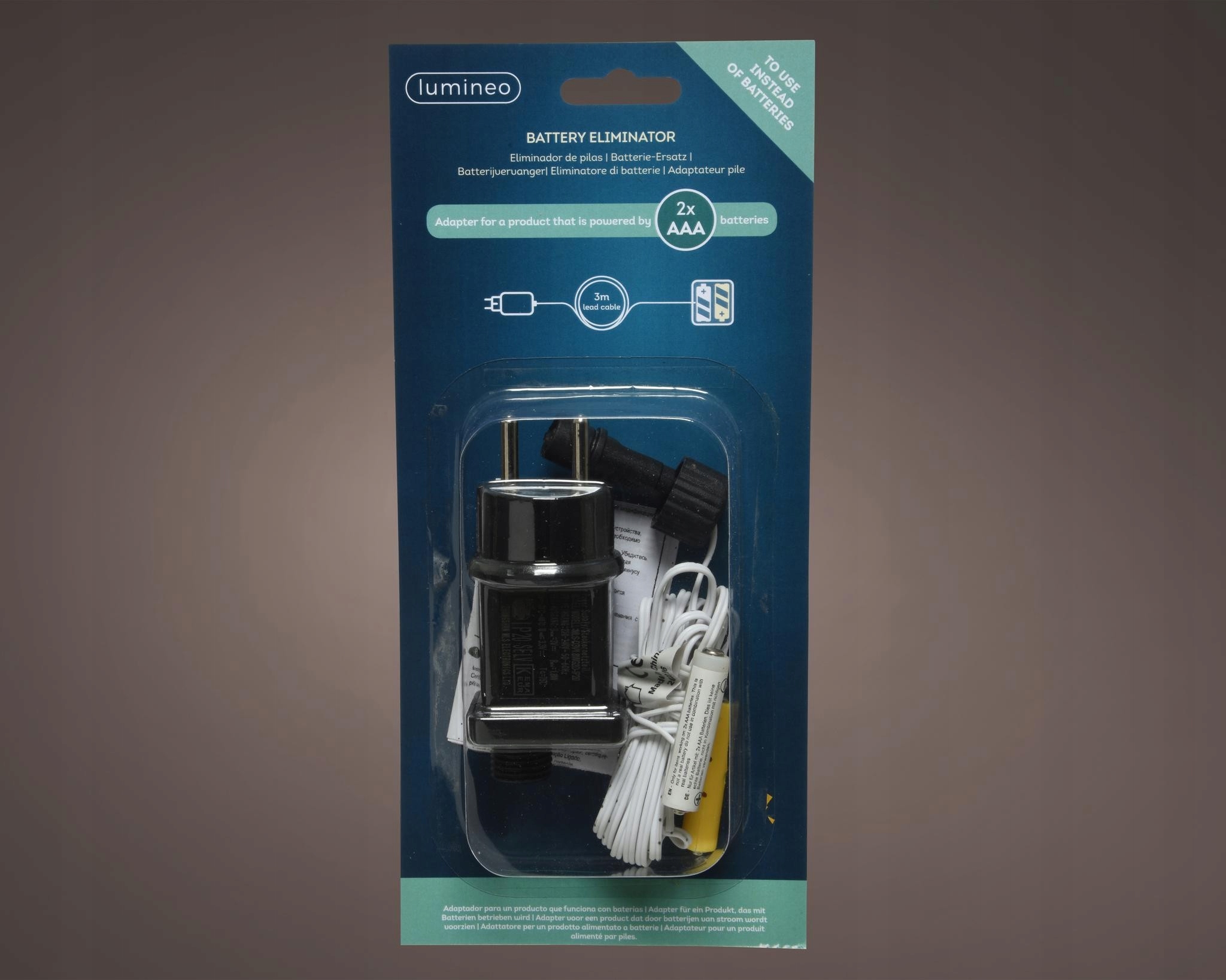 

Eliminator zamiennik baterii 2xAAA wewnętrzny 3m