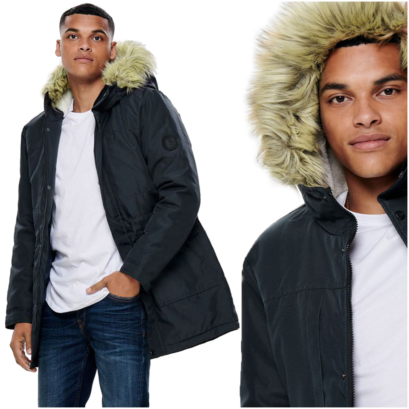 

Only Sons Onsbasil Męska Kurtka Zimowa Parka L