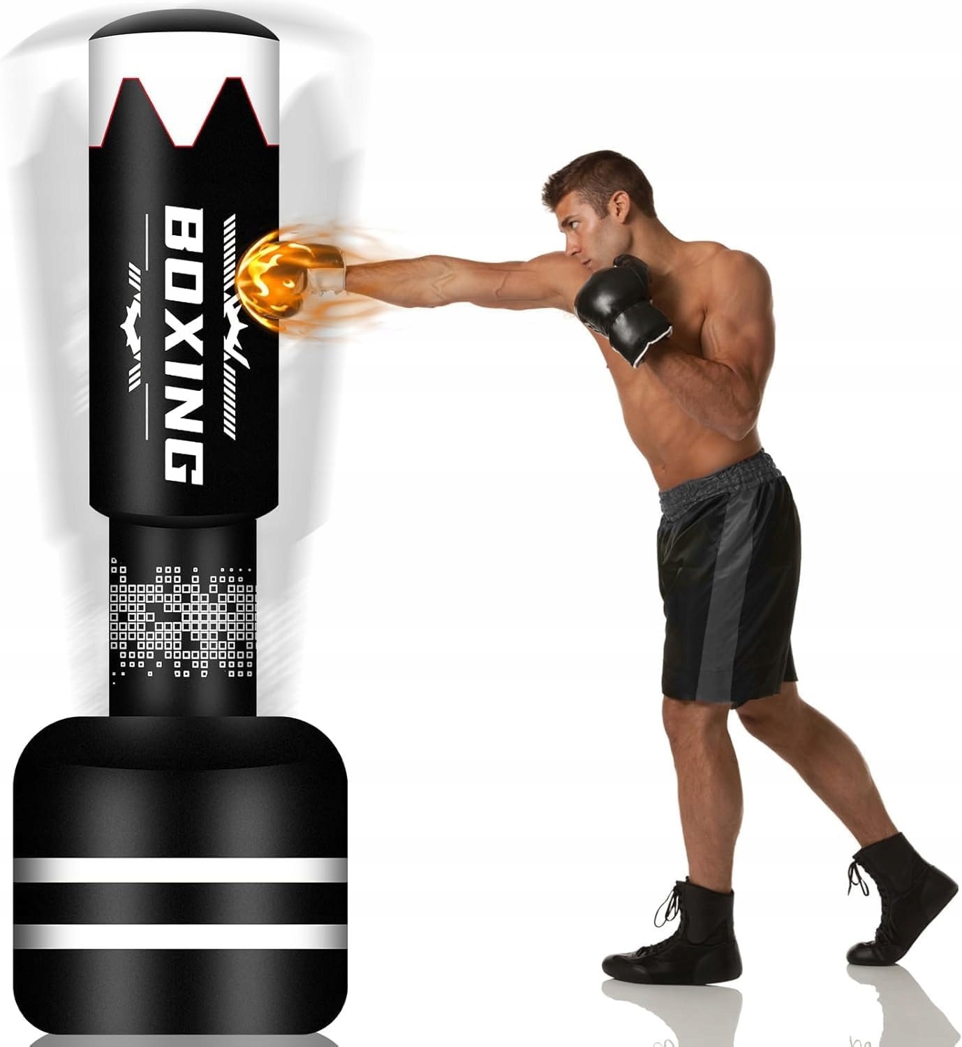 Nafukovací Boxovací Pytel 180 CM, Volně Stojící, Pro Dospělé