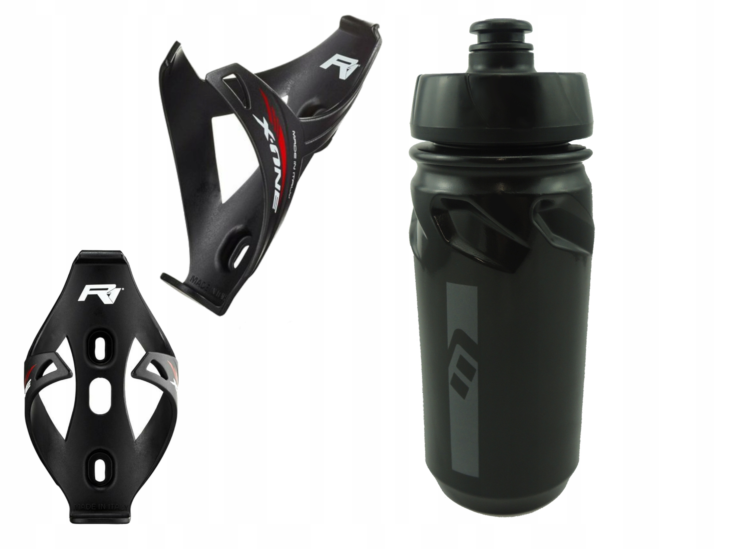 

Bidon Rowerowy 600ml + Koszyk Czarny Zestaw