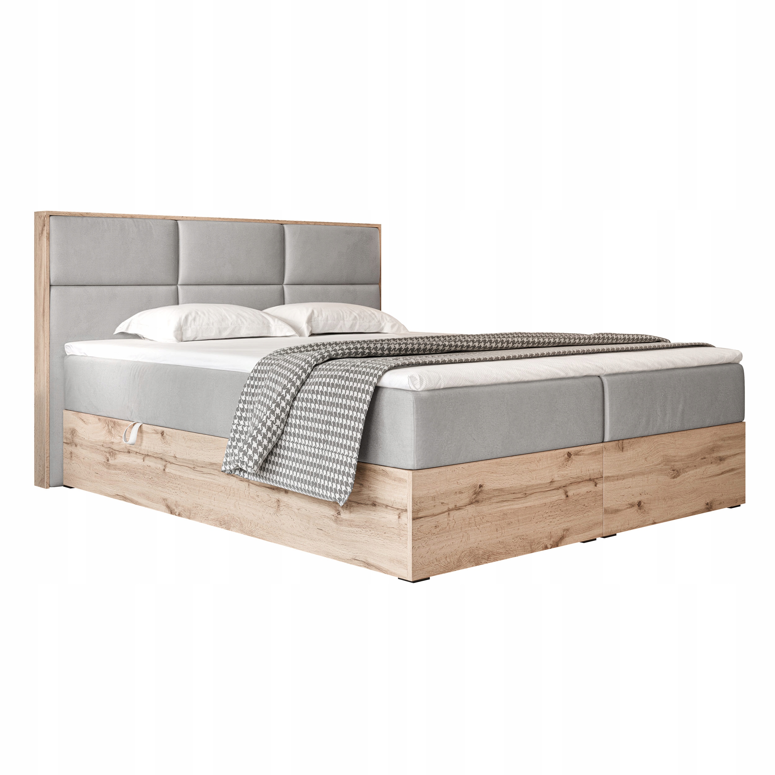 Kontinentální postel Lavio s úložným prostorem a topperem 160x200