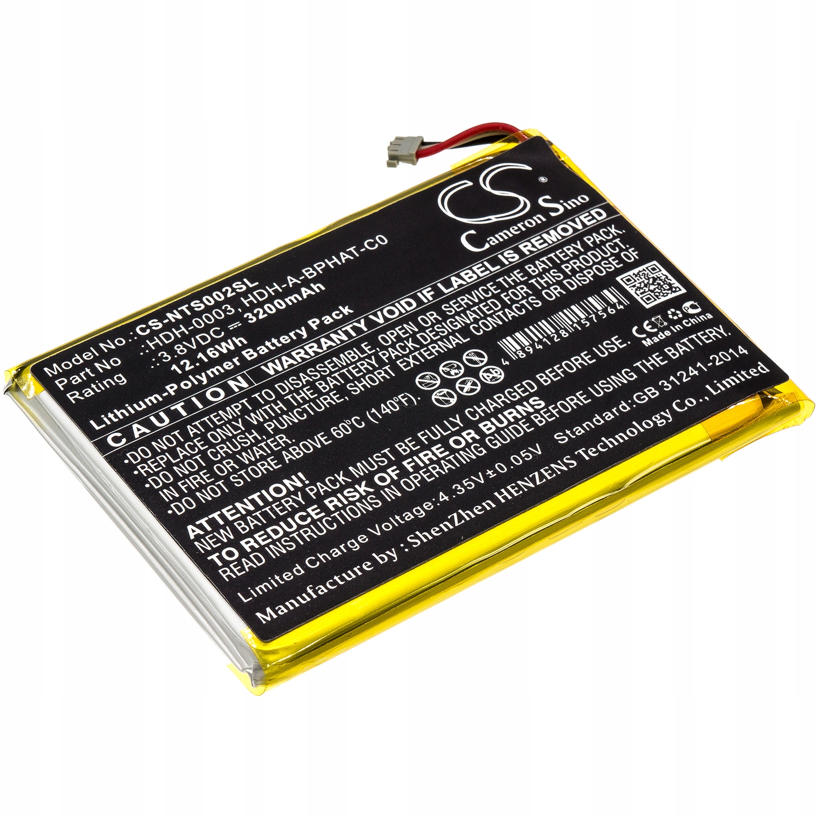TECHTEK Bateria 3200mAh kompatybilna z [Nintendo] HDH-001, HDH-002, Switch