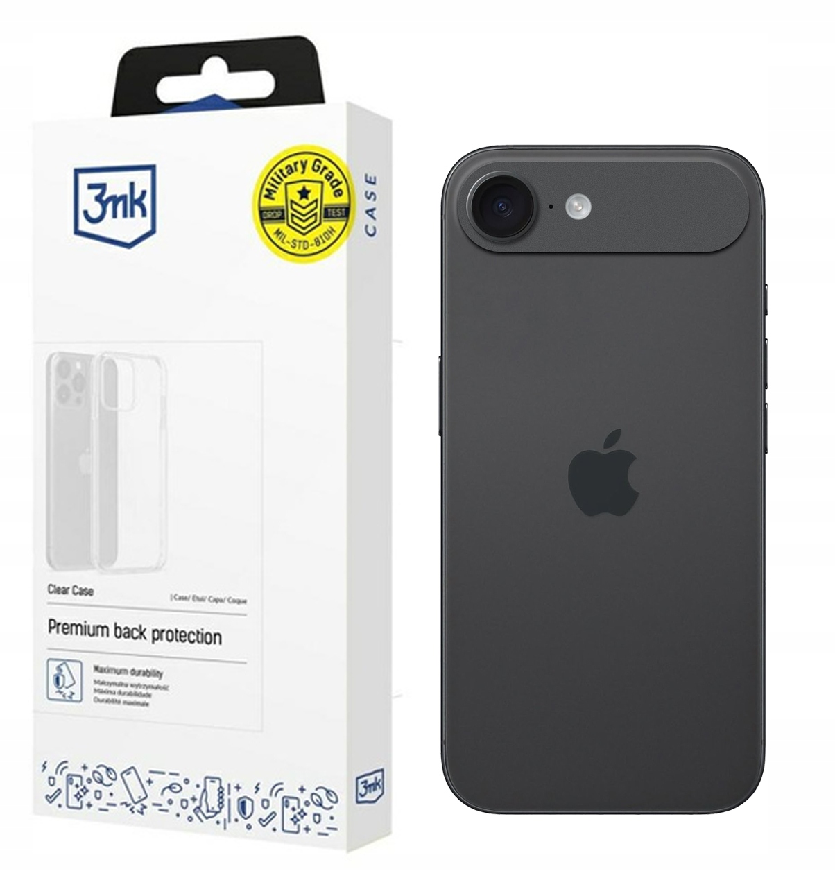 Průhledný kryt 3MK Průhledný Pouzdro pro Apple iPhone 17 Air