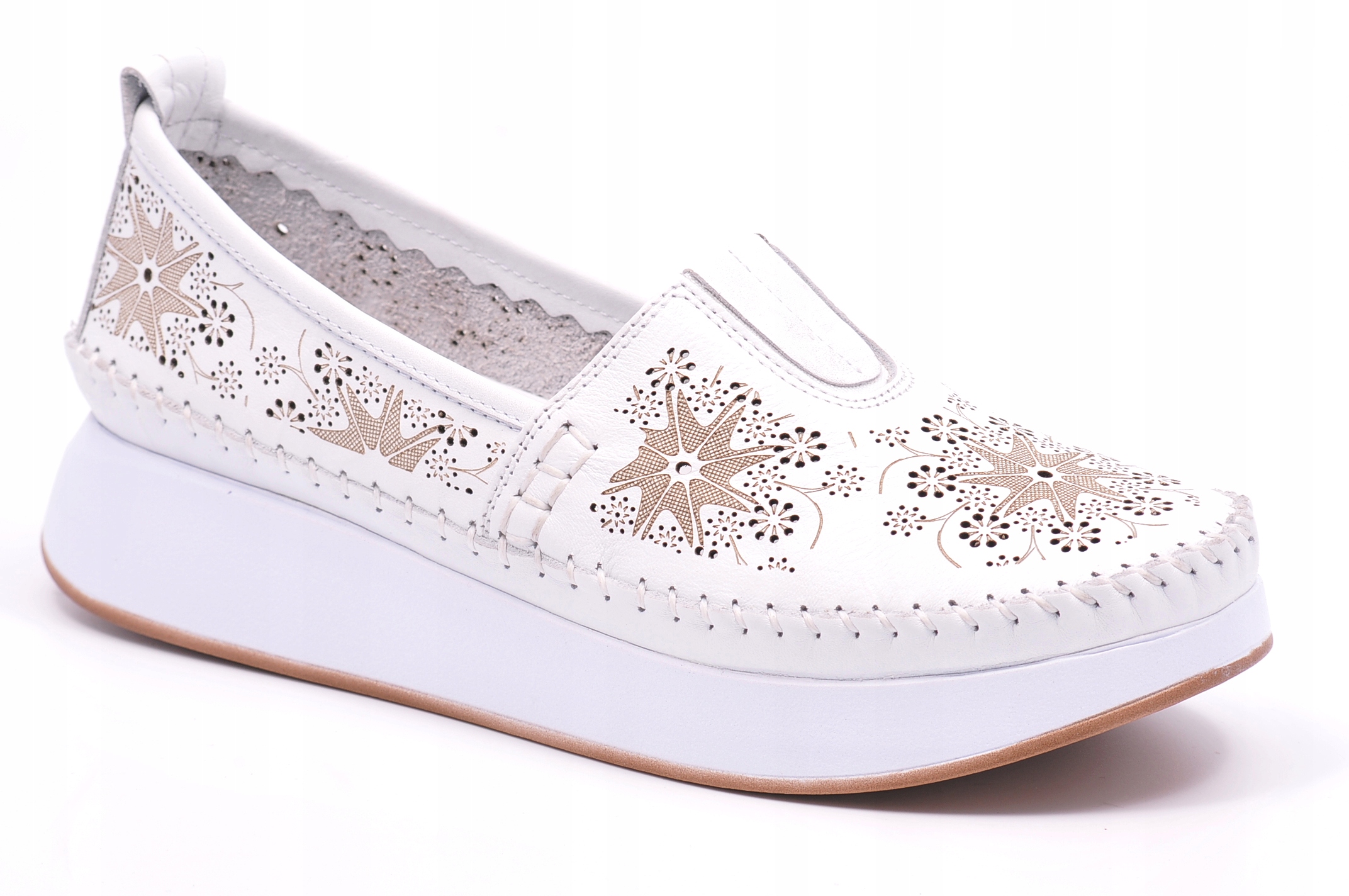 Polobotky Venezia 268149 Bílé Velikost 38