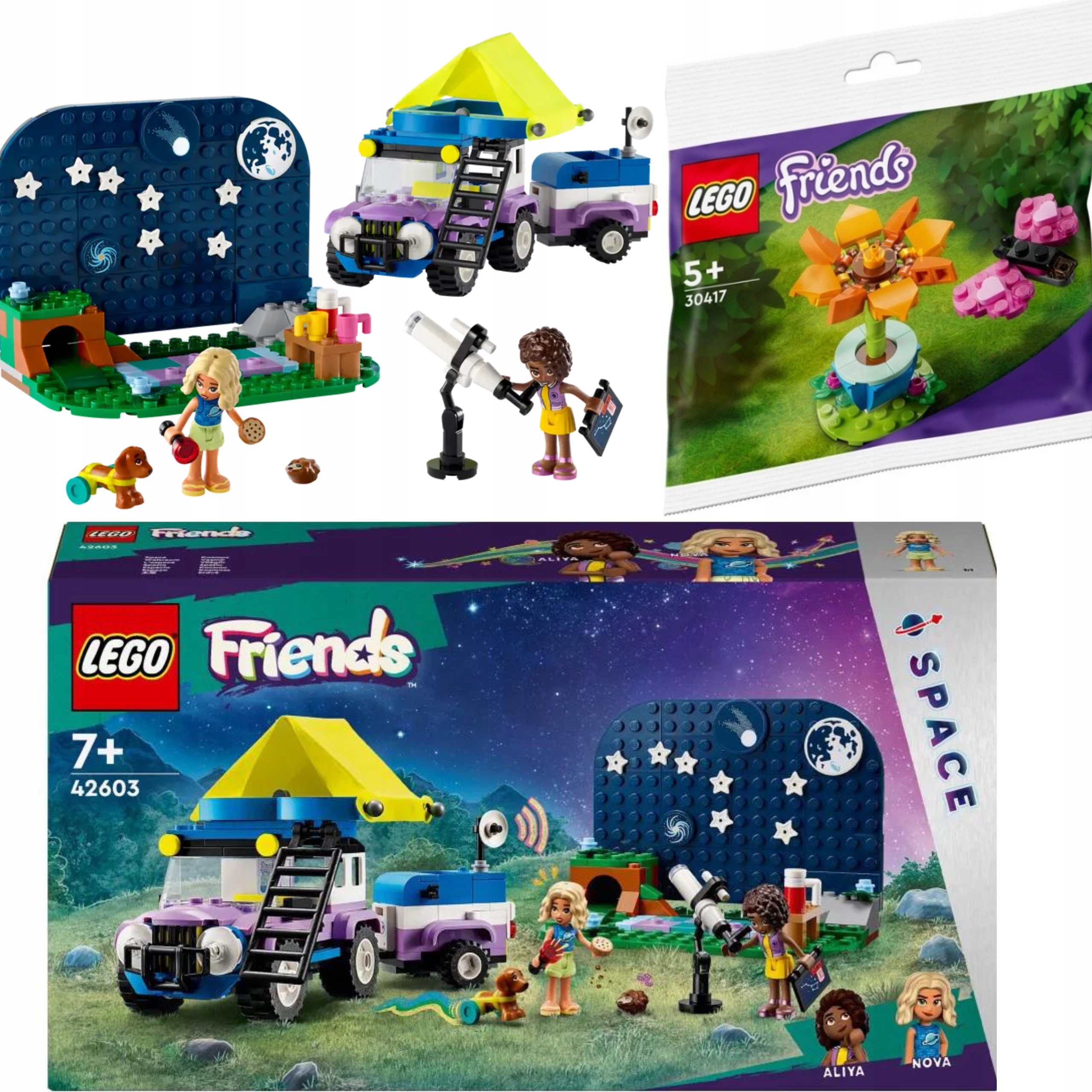 Lego Friends 42603 Karavan Lego 30417 Květinový Vánoční Dárek