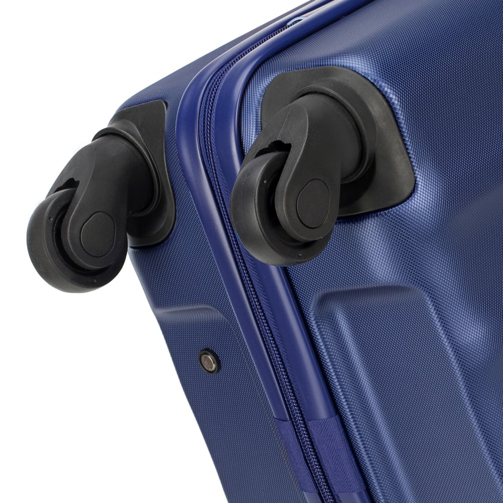 WITTCHEN Komplet walizek z polikarbonu z teksturą Szerokość (dłuższy bok) 28 cm