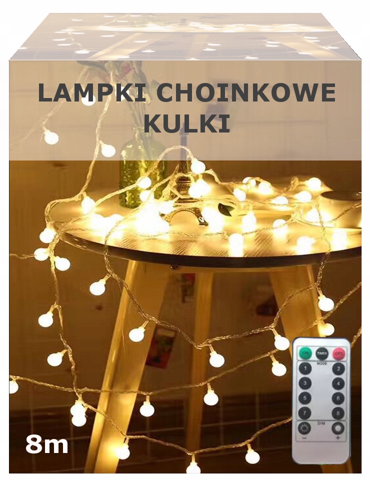 

Lampki Choinkowe Kulki Led Na Baterie Pilot