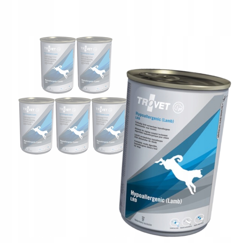 Levně Trovet Hypoallergenic Lrd Lamb 6x400g Vlhké Krmivo pro psy s jehněčím masem