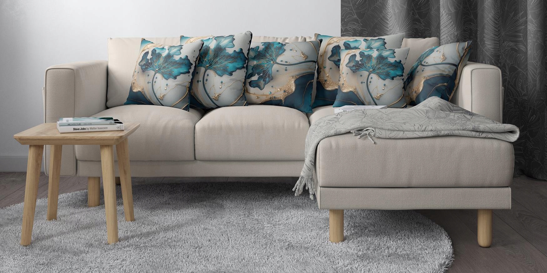 POSZEWKA NA PODUSZKĘ DEKORACYJNA 40x40 JASIEK 172 Szerokość produktu 40 cm