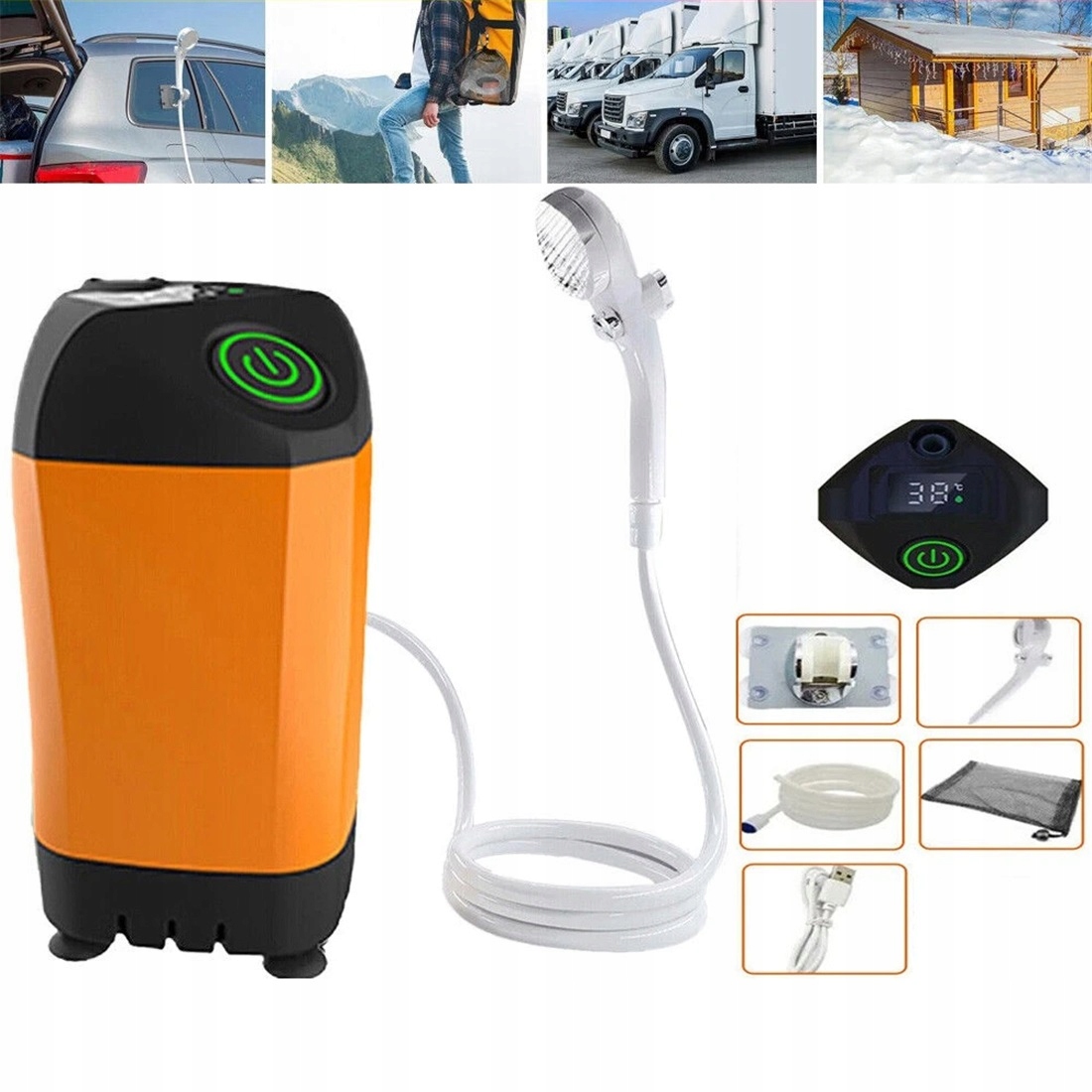 Inteligentní Sprchová Pumpa S Digitálním Displejem, Voděodolná