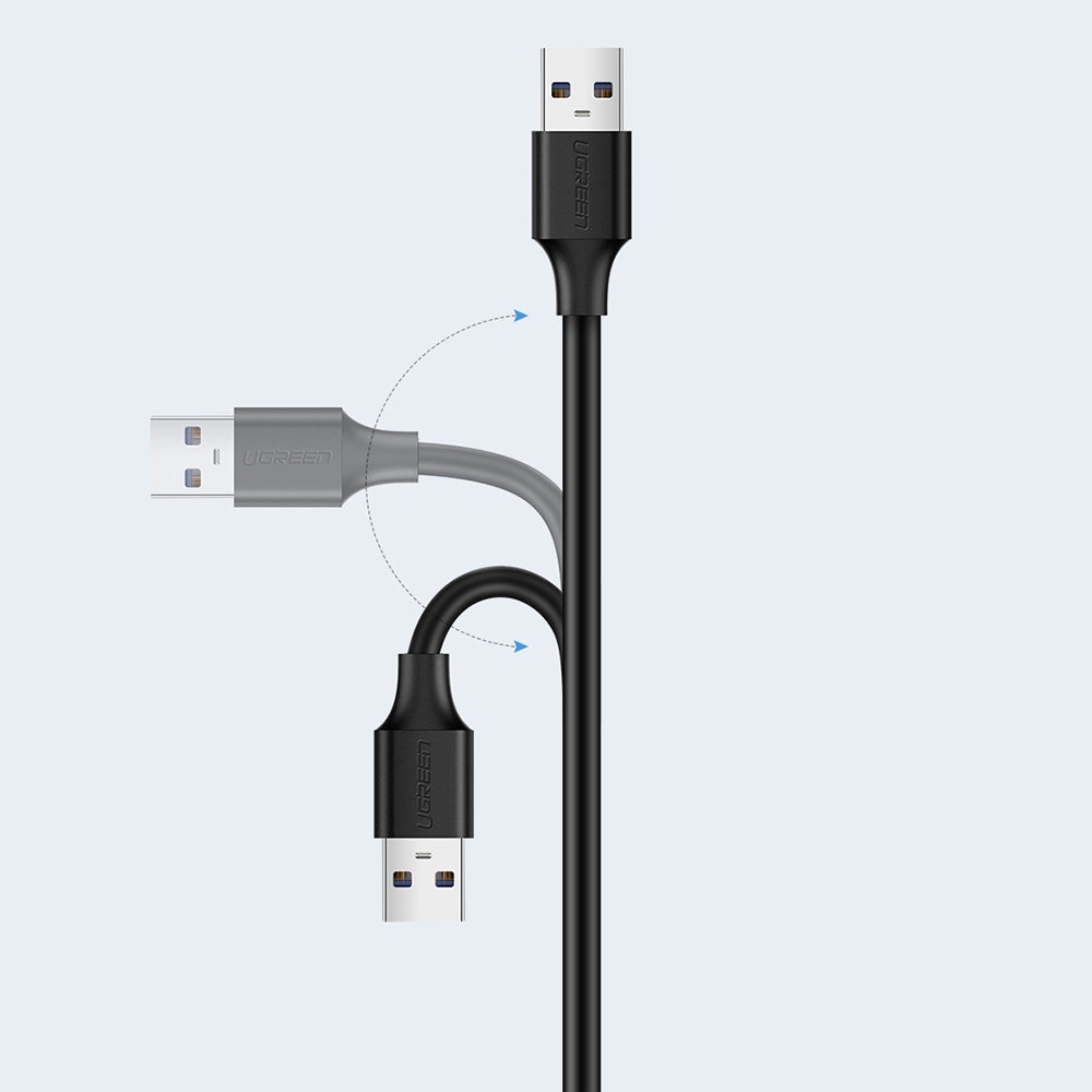 PRZEDLUZACZ ADAPTER DO KABLA PRZEWODU USB 2.0 50CM CZARNY